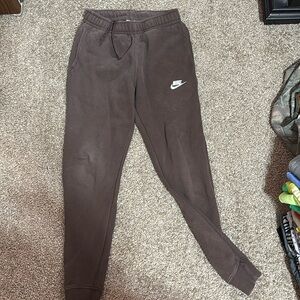 Brown Nike sweatpants